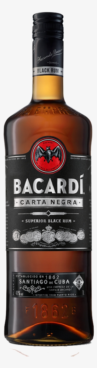 bacardi carta negra rum 1l - bacardi negra