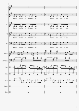Kwanzaa Song Sheet Music Composed By Sohn 3 Of 28 Pages - Sheet Music