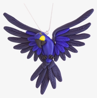 Handcrafted Hyacinth Macaw Necklace - Macaw