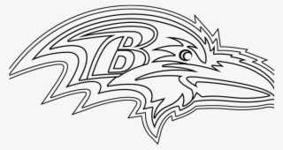Baltimore Ravens Png Transparent Images - Ravens Logo Black And White Png