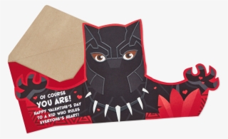 Marvel Black Panther Valentine's Day Card For - Cat