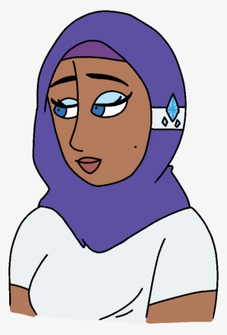 Foxumbrella, Dark Skin, Hijab, Human, Humanized, Islam, - Cartoon