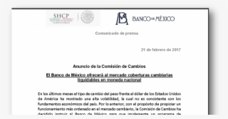 Comision-cambios - Bank Of Mexico
