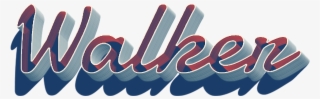 Walker 3d Letter Png Name - Graphic Design