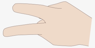 Index And Middle Finger Pointed Out - Illustration