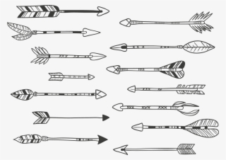 Calligraphy Clipart Arrow - Arrow Design Black