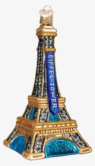 Golden Eiffel Tower Glass Ornament - Eiffel Tower