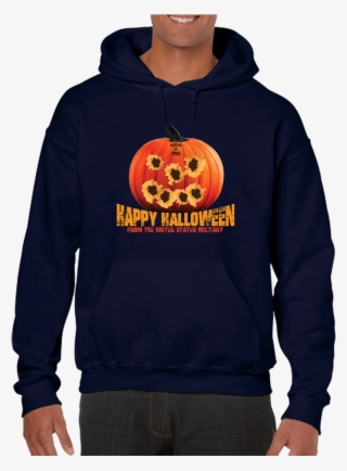 Tactical Halloween Pumpkin Bullet Hole Carving Pullover - Sweatshirt