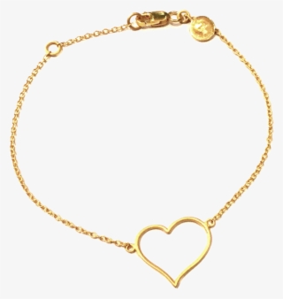 Gold Heart Shaped Love Bracelet - Necklace