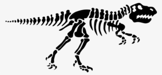 Tyrannosaurus Skeleton Rubber Stamp - Dinosaur Bones Stencils