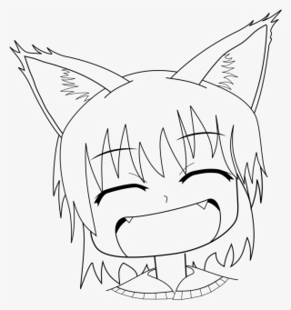 Download File Anime Kitty Laughing Svg Anime Kitty Transparent Png 846x1023 Free Download On Nicepng PSD Mockup Templates