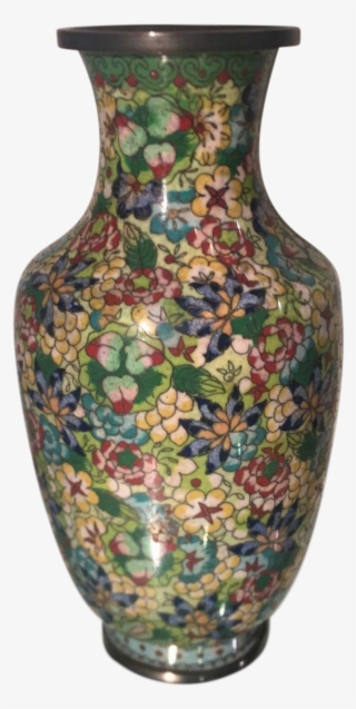 Unusual Antique Chinese Cloisonné Flower Vase On Chairish - Porcelain