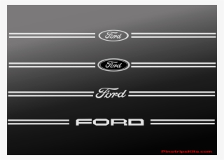 Ford Vinyl Emblem Logo Decal Pinstripe Kit - Ford