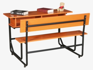 Combined Double School Desk And Chair Wood Classroom - Art Table