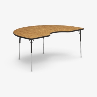 4000 Series Table 48" X 72" Kidney - Triangle Wood Coffee Table