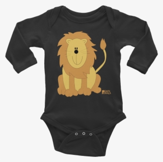 Baby Lion Infant Long Sleeve Bodysuit - Me And Grandpa Onesie