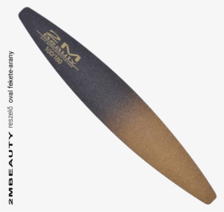 Black & Gold Canoe/oval Shape File - Hunting Knife
