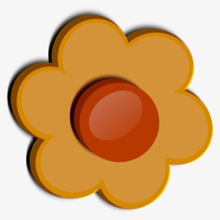 Orange Transparent Flower Clip Art