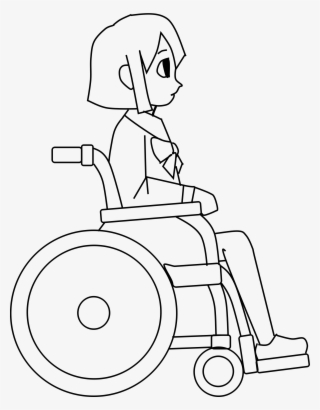1870 X 2396 3 - Drawing Of A Girl In A Wheel Chair