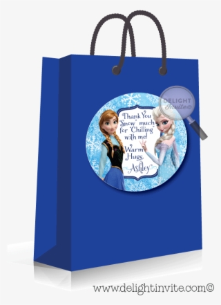 Frozen Elsa And Anna Sticker Tag [di-274st] - Tote Bag