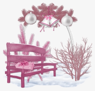 Cluster Christmas In Pink - Snow