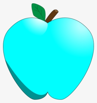 Blue Apple Svg Clip Arts 558 X 597 Px