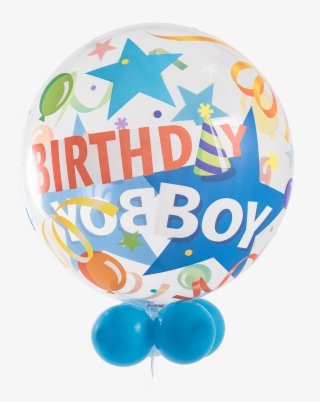 Birthday Boy Party Hat Bubble Balloon With Balloon - Birthday Boy Balloon