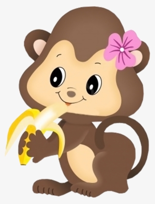 Resultado De Imagen De Imagenes De Monos Animados Monkey - Baby Monkey Girl Clipart