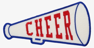 Ps108 Cheer Megaphone Patch Patch - Electric Blue