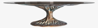 Bonsai Dining Table With Base Finished In Bronze Color - Coffee Table