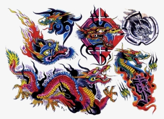 Colour Flash Tattoo Design Img33