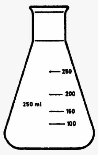 ecolab erlenmeyer flask, narrow neck, 200 ml, 10 pcs/pack - darkness