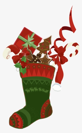 Stockings Decoration Christmas Drawing Free Hd Image - Новогодний Сапожок Пнг