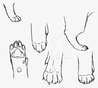 Clip Art Freeuse Download Collection Of Cat Feet High - Draw A Warrior Cat Paw