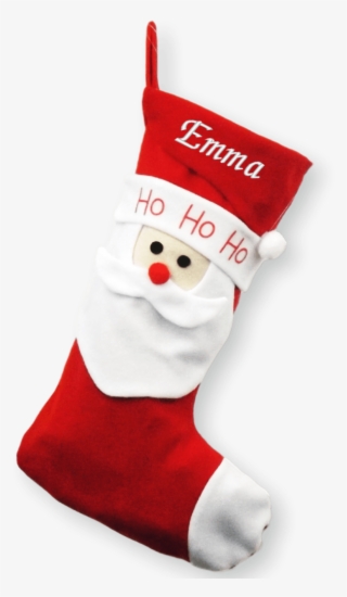 Luxury Personalised Embroidered Christmas 52cm Santa - Xmas Stocking
