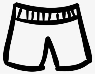 Short Hand Drawn Male Clothes For Beach Svg Png Icon - Hand Drawn Clothes Png