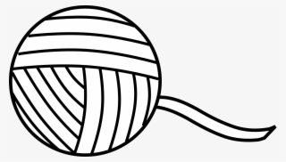 Black Hook Cliparts - Ball Of Yarn Clipart