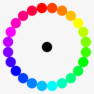 Colors,free Vector Graphics,free Pictures, - Rainbow With A Dot
