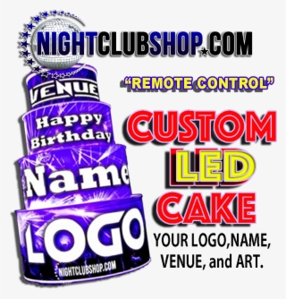 Led, Birthday, Cake, Ledcake, Led Cake, Light Up, Illuminated, - Fête De La Musique