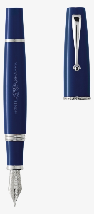 Monte Grappa By Montegrappa Fountain Pen, Navy Blue, - Fountain Pen