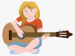 Guitar Player Cartoon - Playing Guitar Clipart Transparent