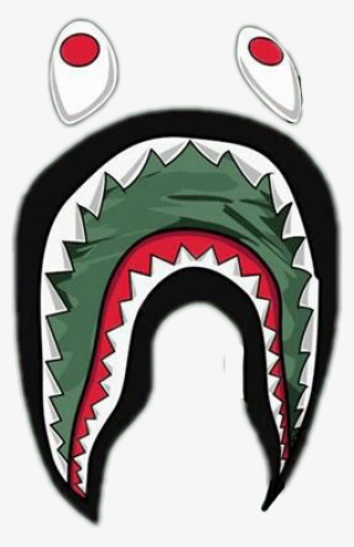 Transparent Bape Shark Logo Transparent Png 268x414 Free