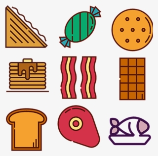 Ícones Do Ícone De Alimentos Para Géneros Alimentícios