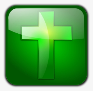 Christian Cross Christianity God Green - Salib Hijau