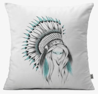 Dailyobjects Indian Headdress 16" Cushion Cover Buy - Headdress Native American Draw