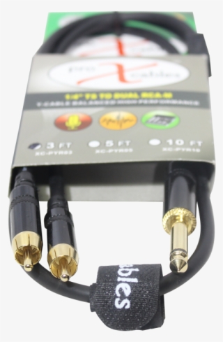 High Performance Audio Cable 1/4" Ts M To Dual Rca - Hdmi