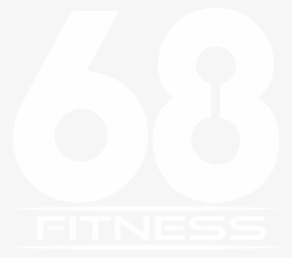 68 fitness logo white - graphic design