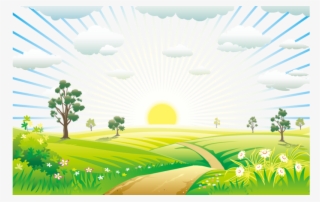 Sunrise Png Image Hd - Good Morning Cartoon Background