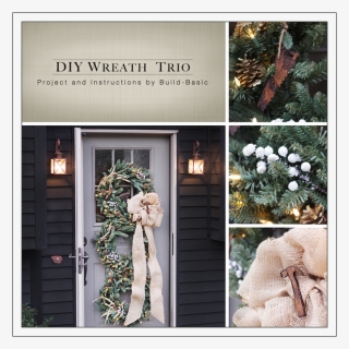 Diy Holiday Wreath Trio By Build Basic - Fir