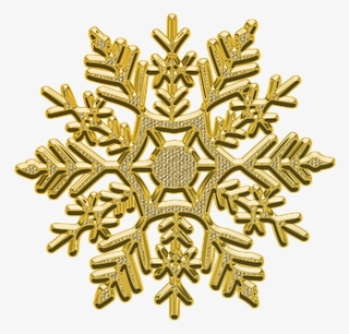 Copos De Nieve Dorados Png